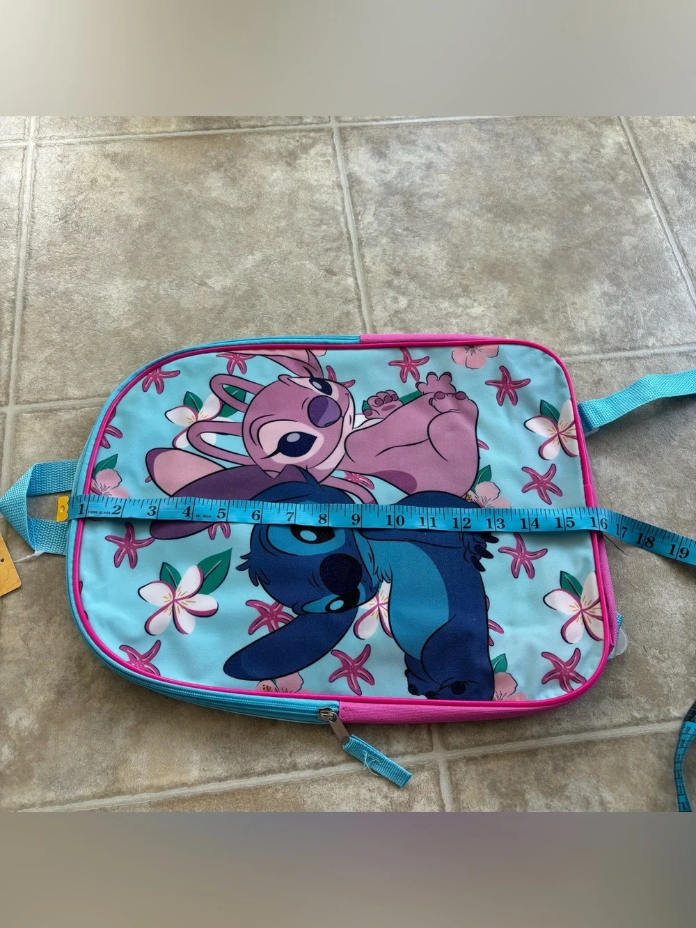 Disney Lilo & Stitch Teal, Blue and Pink Kids Backpack